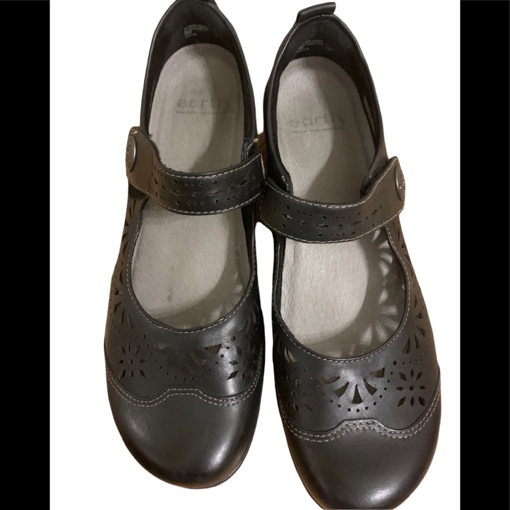 Womens Earth black, leather Alder Adel Mary Janes sz 9 - Picture 8 of 9